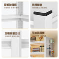 Household steel bookshelf floor-standing storage rack multi-layer perforated board all-in-one wall-mounted shelf living room balcony storage rack
