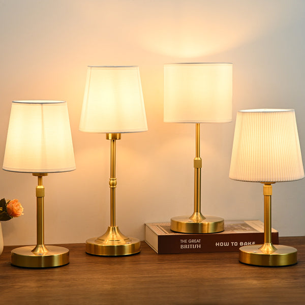 Cross-border custom French fabric bedside lamp creative retro charging table lamp bedroom decorative table lamp wholesale led