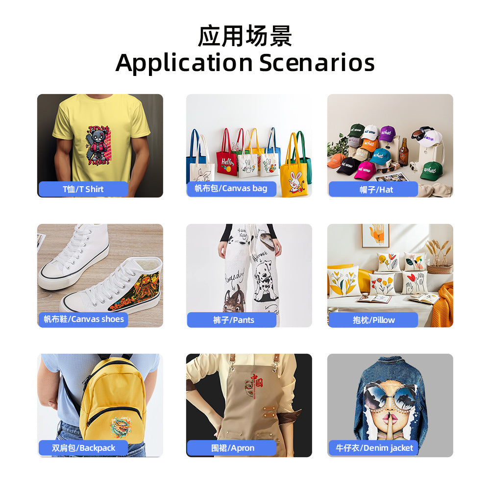 Erasmart new a3 white ink heat transfer printer single nozzle heat transfer short sleeve throw pillow dtf printing machine