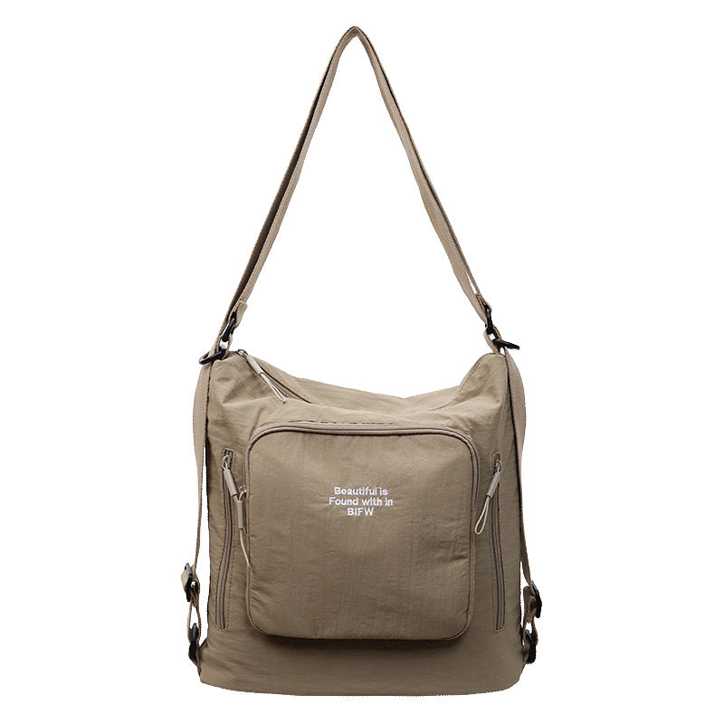 2025 new casual versatile tote bag multi-purpose travel backpack large capacity student commuter shoulder crossbody bag