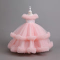 Fashionexportnew arrivalgirl princess dress stage performance baby girl birthday puff cake skirt kids dress