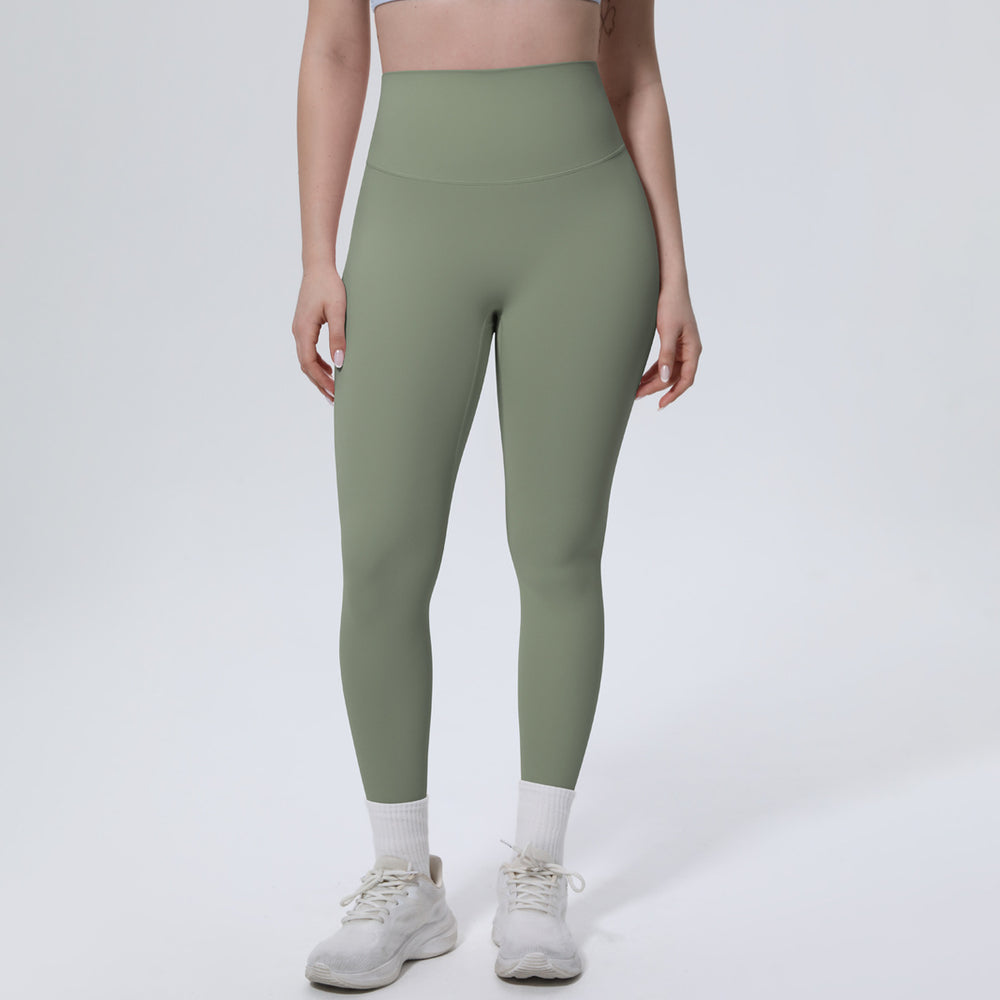 new arrival brushed yoga pants high waist hip lift anti-roll peach butt fitness pants quick-drying tight sports pants for women
