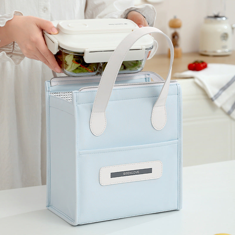 Beilian's new portable portable lunch box bag brings rice to work, lunch bento bag goes to school, travel, thermal insulation bag wholesale