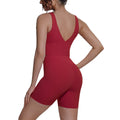 Sexy v-shaped back sports bra high waist hip lifting tight shorts suit quick-drying yoga clothes running fitness clothes