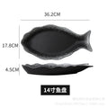 Fish plate ceramic steamed fish plate creative fish plate for home chopped pepper fish head special new arrival large fish plate wholesale