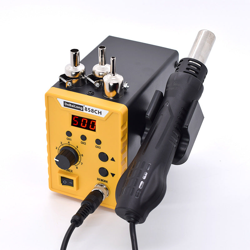 Debaolong adjustable temperature hot air gun dismantling and welding table maintenance 858CH electric soldering iron constant temperature lightweight temperature memory