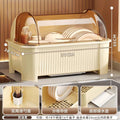 Bowl and chopsticks storage box, dish storage rack, kitchen for home multifunctional drain rack with lid, cupboard storage box