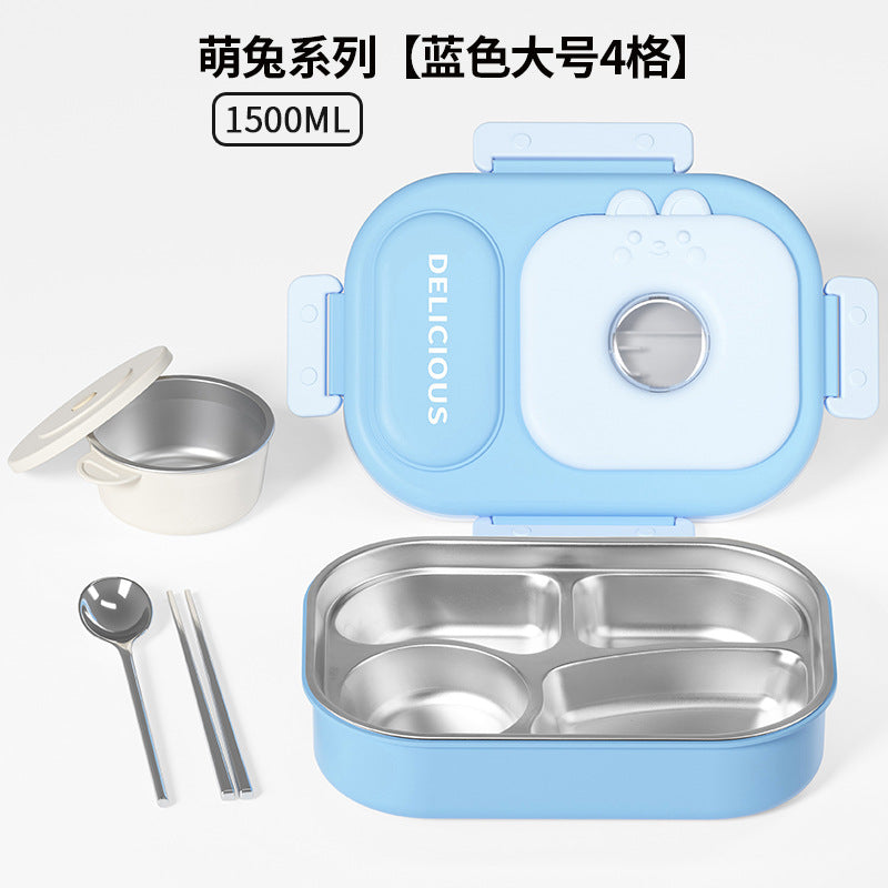 316 stainless steel thermal insulation lunch box is convenient for students to go to work Bento box Microwave oven canteen lunch box