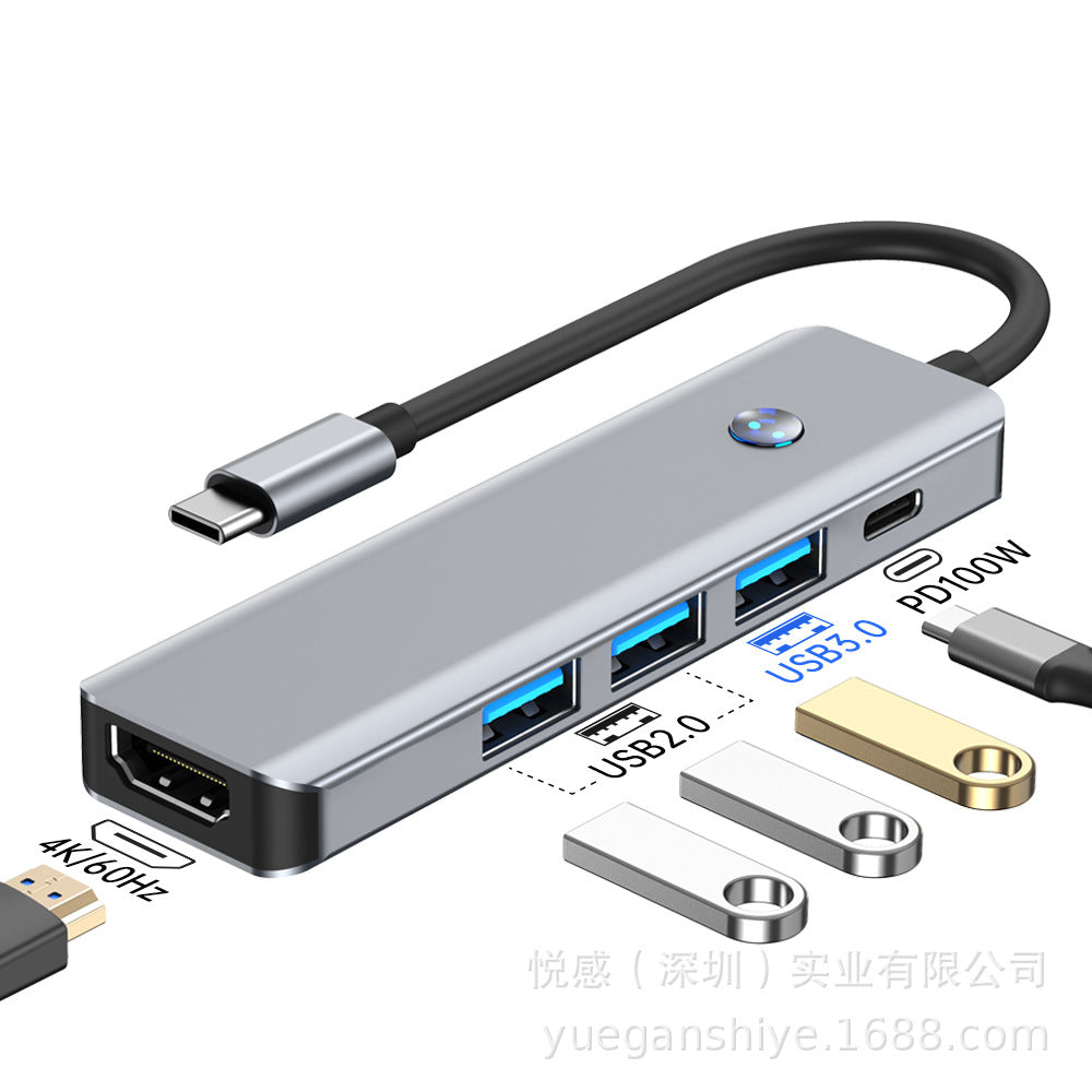usb docking station type-c screen projection notebook multi-port one-click screen conversion converter 4k high-definition docking station