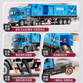 Kids' alloy big truck container transporter - boy's car model with sound & light - container refrigerated truck - cold chain truck