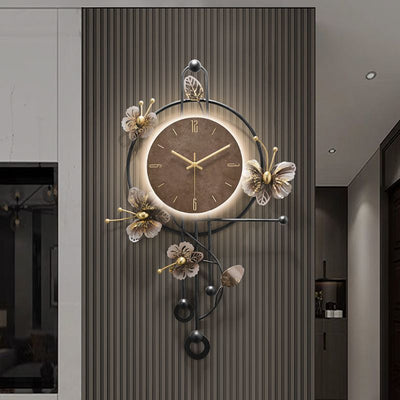 Flying bird collection classy wall clock elegant clock wall hanging living room clock background wall hanging clock 2025 new silent clock