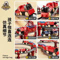 electric train track educational toy artificial model electric train super large changeable track assemble toy