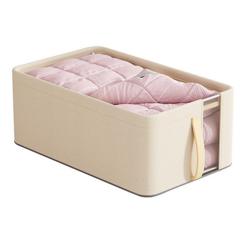 Oxford cloth mesh steel frame storage box, visual desktop storage box, household wardrobe storage, clothes storage box