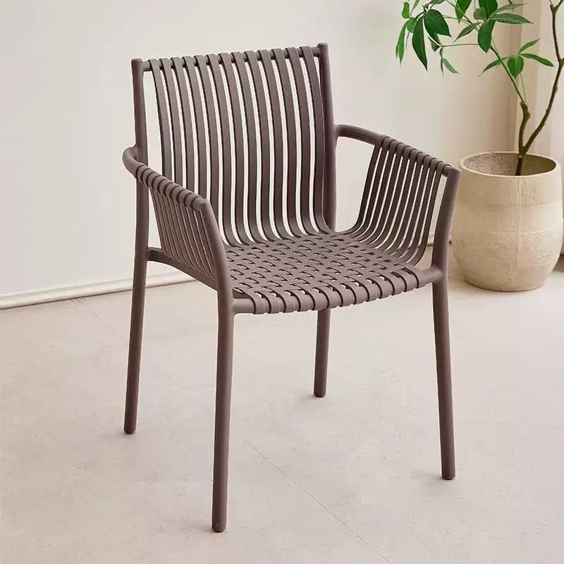 Scandinaviancasualfor home plastic thickened dining chair casual stackable chair milk tea shop balcony outdoor courtyard special chair