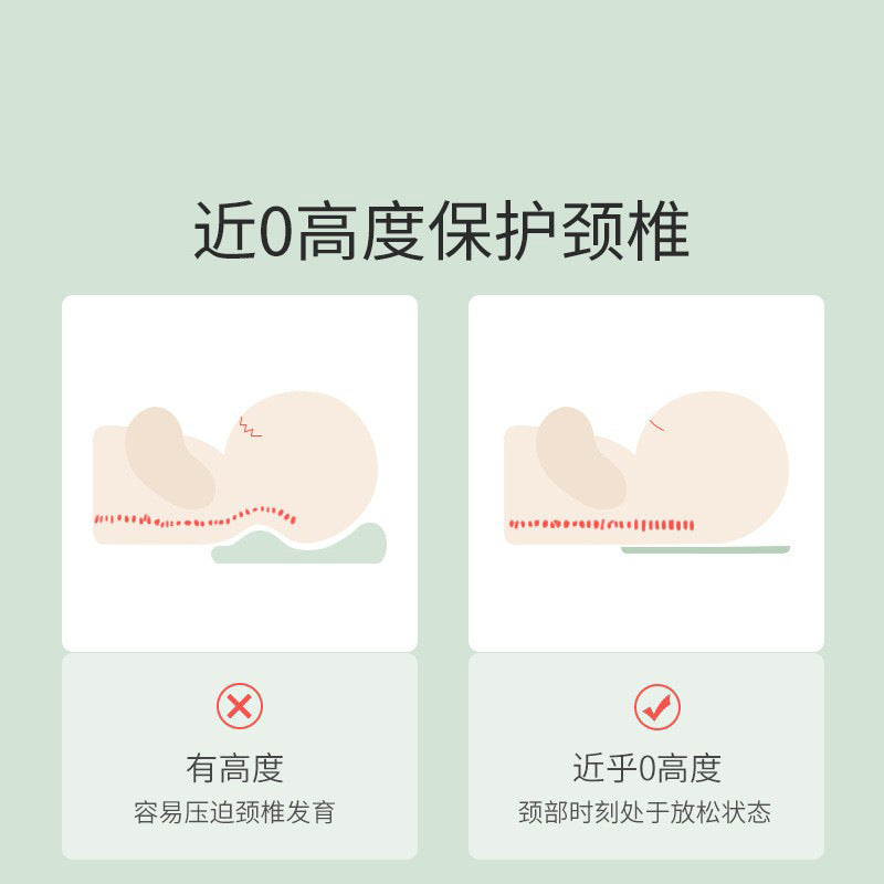 Baby pillow towel summer newborn pillow flat pillow towel breathable sweat-absorbent baby anti-colic cloud pillow pad
