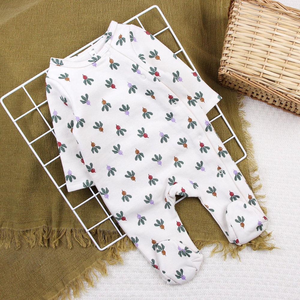 Newborn baby romper long sleeve jumpsuit autumn winter thickened sleepsuit clothes foreign trade children's wear bodysuit