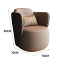 Accessible luxury sales office cafe single sofa hotel lobby casual leather sofa reception office coffee table sofa
