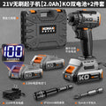 Brushless cordless screwdriver - heavy duty lithium-ion power screwdriver - handheld multi-function impact driver