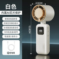 new arrival usb rechargeable mini handheld small fan portable digital display high speed violent foldable hanging neck fan