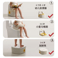 Shield dad kids toilet seat baby toilet seat foot stool three-in-one toilet handy gadgetnon-slip potty