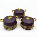 High-end light luxury cross-border insulated lunch box 3pcs food warmer 2l-2.5l-3l hot-selling insulated tableware