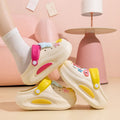 Summer shoes for women, cute thick sole dopamine heightening hole beach non-slip sandals outwear slippers toe cap clogs