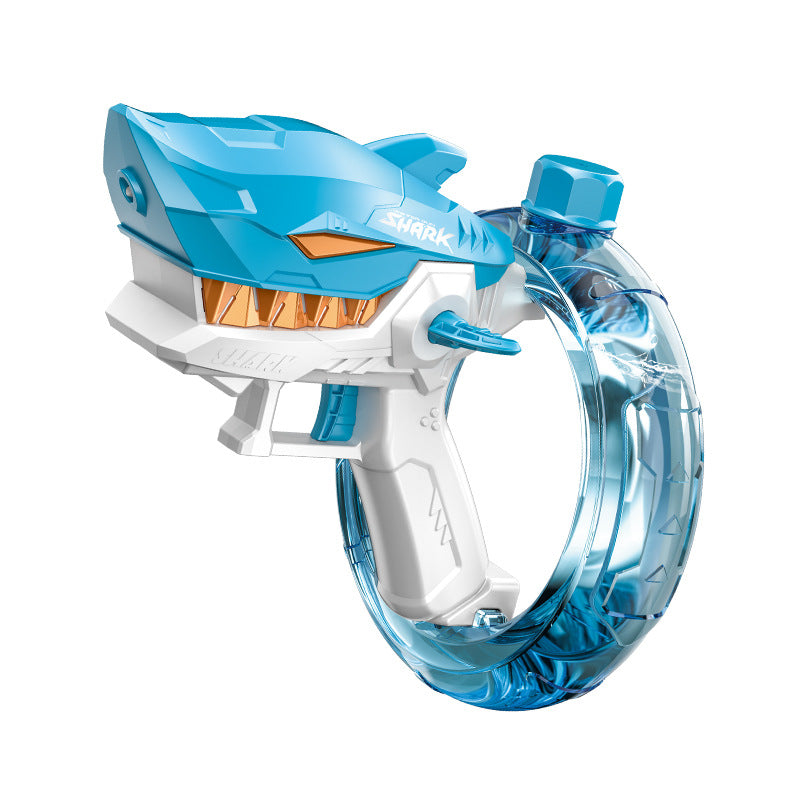 new shark electric water gun for boys and girls - kids' toy water blaster for summer fun - fully automatic continuous fire water gun
