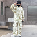 Boys' fall outfit set  new style: stylish tracksuit for older boys, autumn/spring fashionable sweatshirt for kids