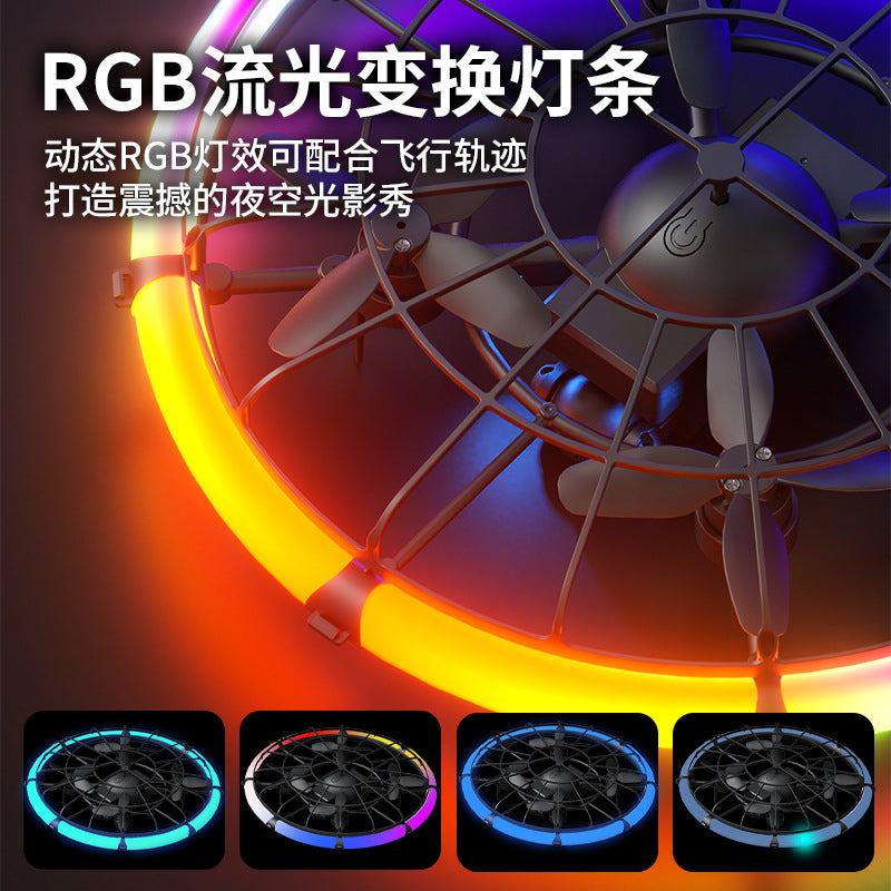 intelligent suspended large-diameter brushless flying ball for kids teaching special competition football drone competition