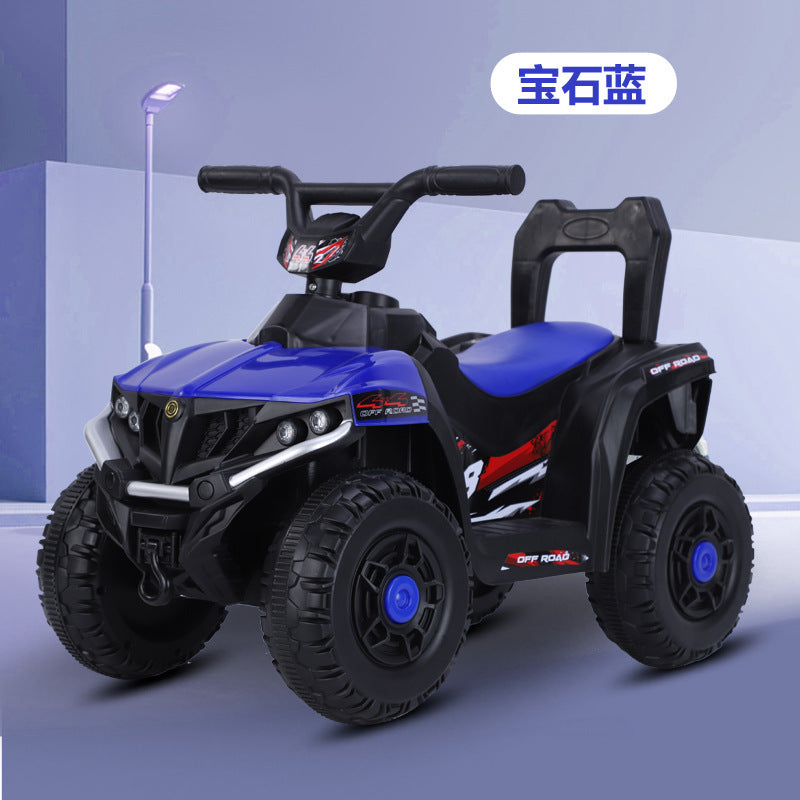 Manufacturer spot children's electric beach car four-wheeled outdoor off-road vehicle 1-3-5 year old baby charging remote control motorcycle