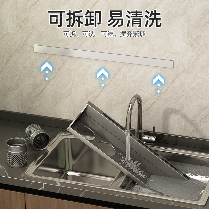 Chopsticks storage box, kitchen cage, wall hanging seasoning, no punching, knife holder, household spoon drain, chopstick basket, storage rack