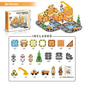 Engineering series puzzle magnetic building blocks 48pcs