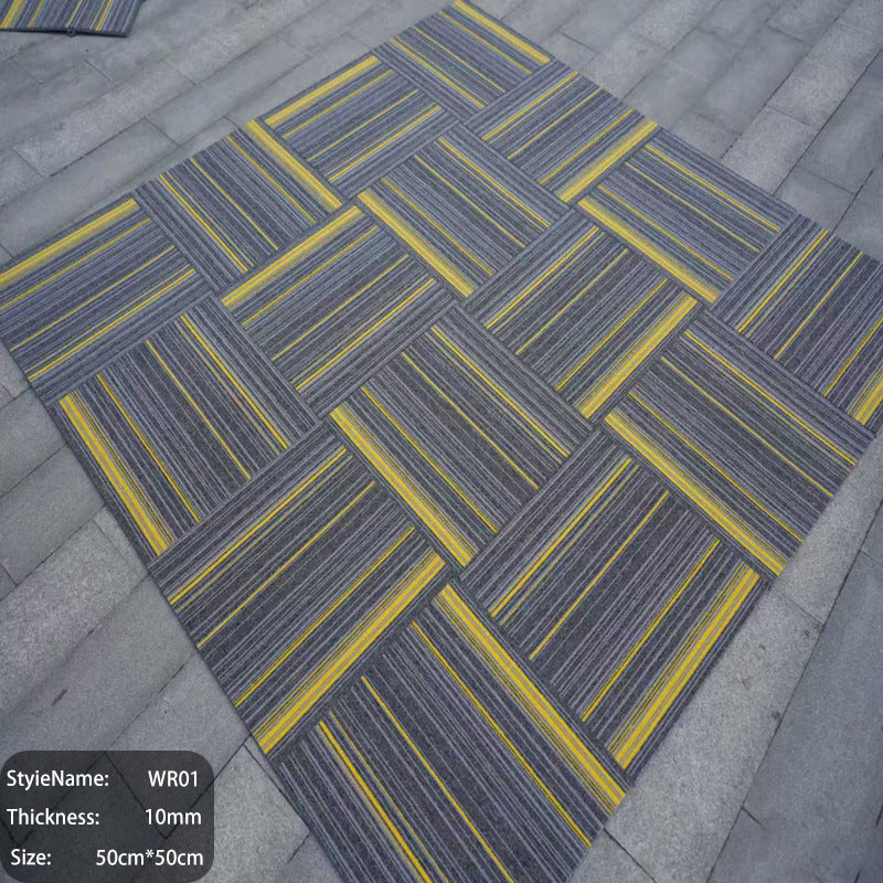 Extra thick commercial carpet for office use - large area, wear-resistant, quiet, square interlocking tiles for office buildings and conference rooms