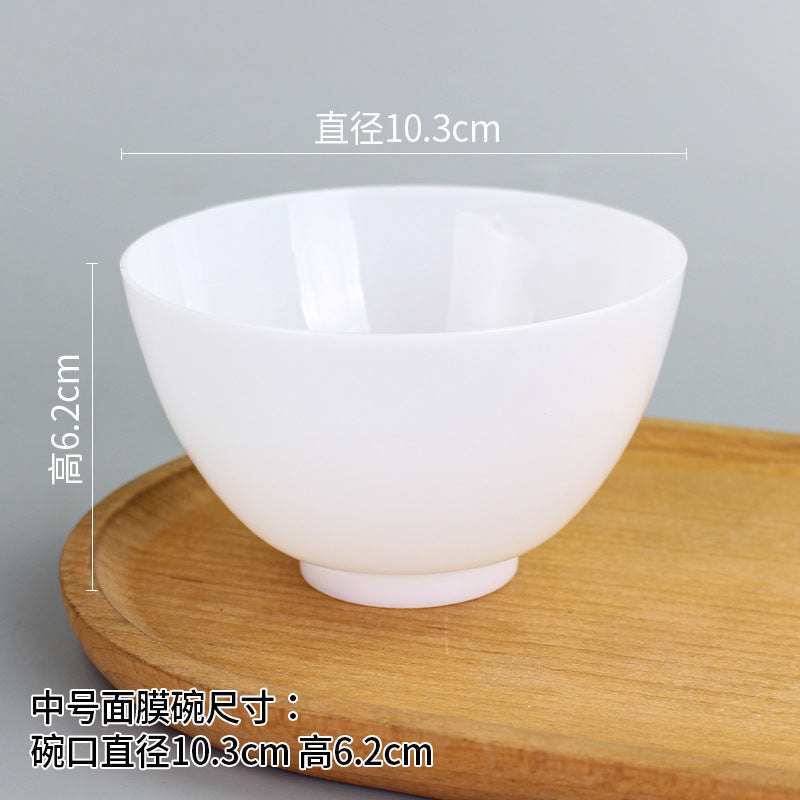Beauty bowl spa mask mixing tool plastic mask bowl wholesale set - flat rim bowl