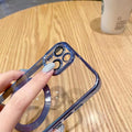 Suitable for iphone 17 electroplated magnetic cd texture lens film 16 phone case apple 15 magnetic full coverage protective case 14