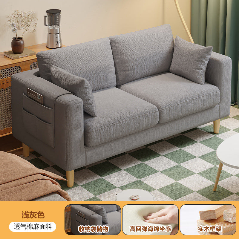 new arrival fabric sofa living room single tofu block casual modern rental room double small apartment sofa chair
