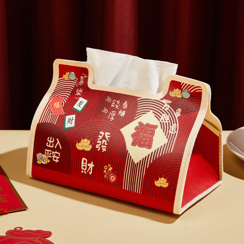 New Year's festive carton thriving wedding room wedding celebration decoration storage box Chinese home furnishings gift box