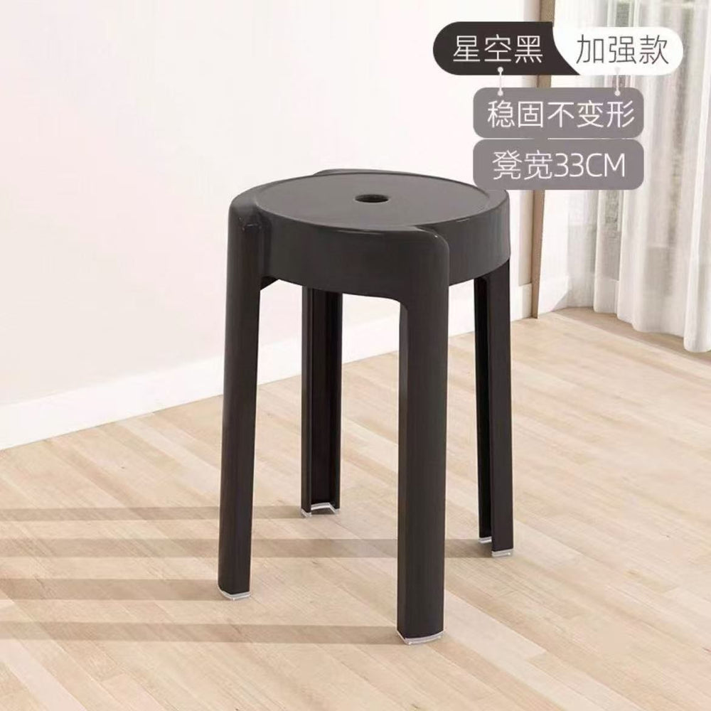 Home dining table and chairs, long-sitting chairs, thickened plastic dining chairs, modern minimalist backrest stools, nordic style, other living rooms
