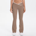 new color block criss-cross fitted brushed high-stretch yoga set - 5-piece running, fitness, and breathable training outfit