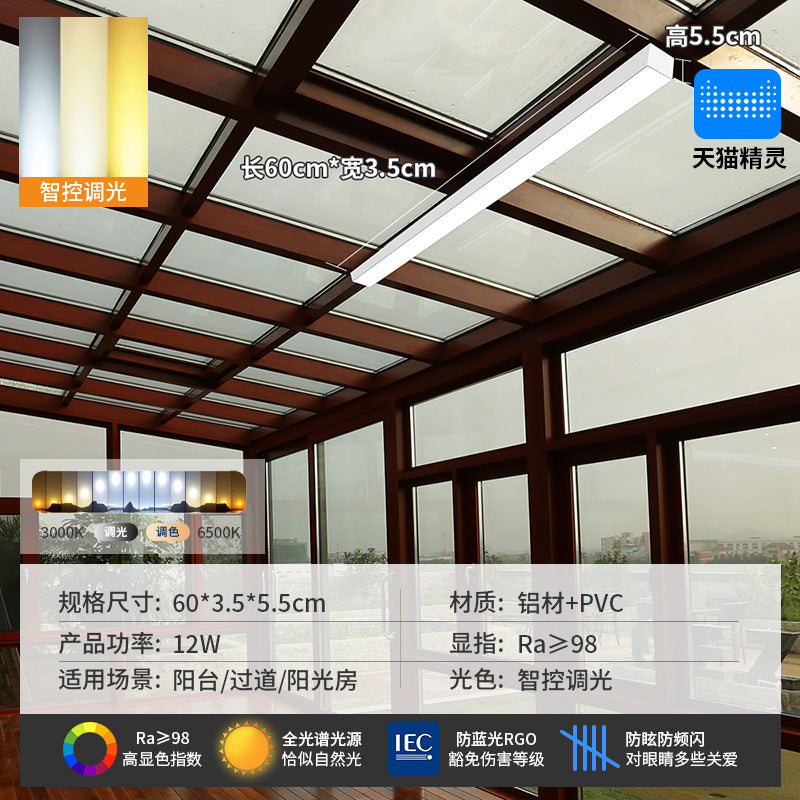 Minimalist aisle light corridor light sun room cloakroom balcony ceiling light minimalistled strip light entrance lamp
