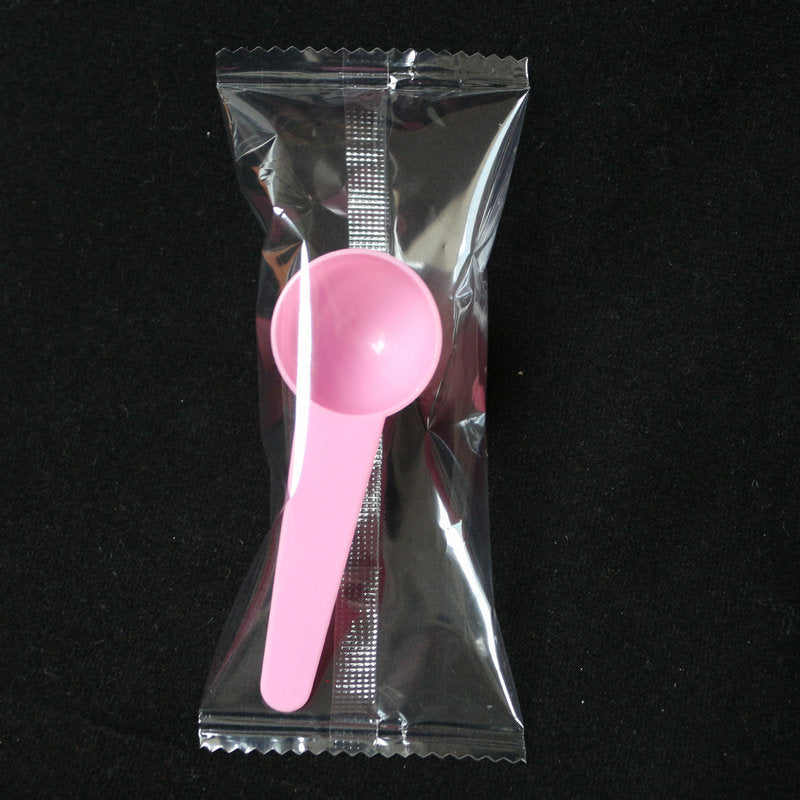 Individually wrapped plastic 10ml measuring spoons - perfect for face masks, feed, fertilizer, laundry detergent powder, and other beauty & skincare products