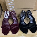 Za2025summernew arrival one strap thin heel high heel sandals women's fashion black high heels women