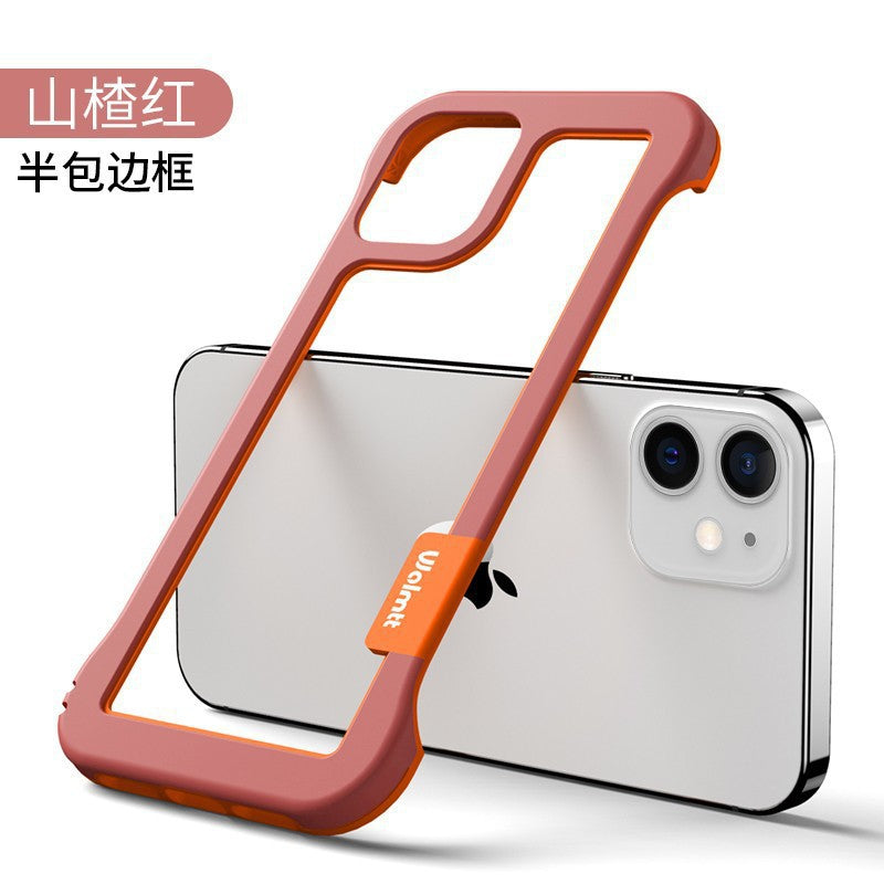 Two-color frameless heat dissipation hollow suitable for iphone15 apple 13 silicone soft edge xr wholesale mobile phone case 16
