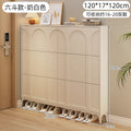 Cream-colored, 120cm long, 17cm thick, and 118cm high (six-compartment)