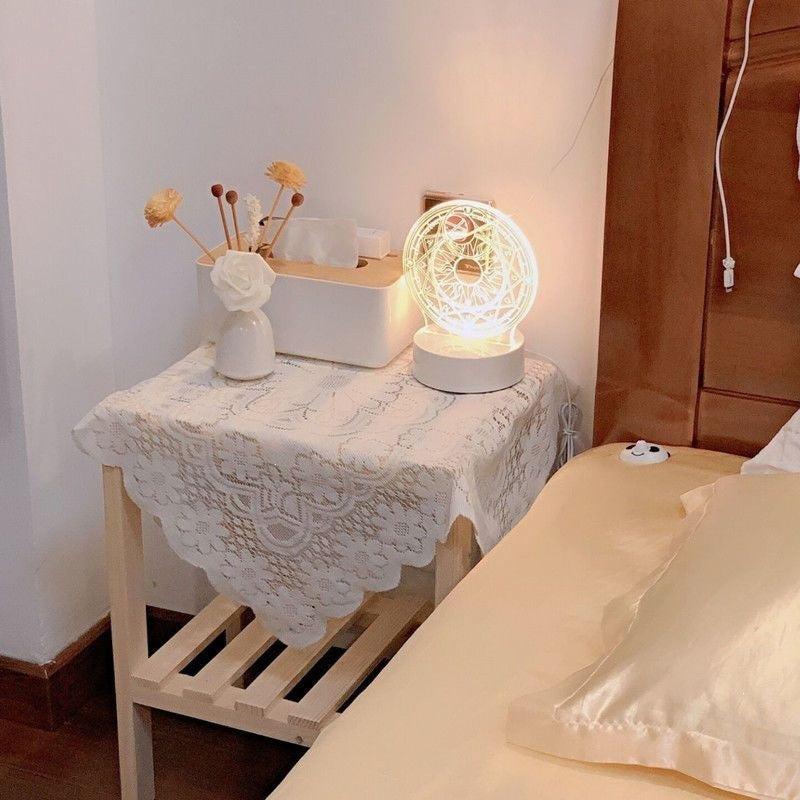 Scandinavian style bedside table solid wood bedroom bedside storage rack double layer storage small cabinet rental house for home small furniture