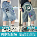 [tencel letters + backpack boy] 2 pieces