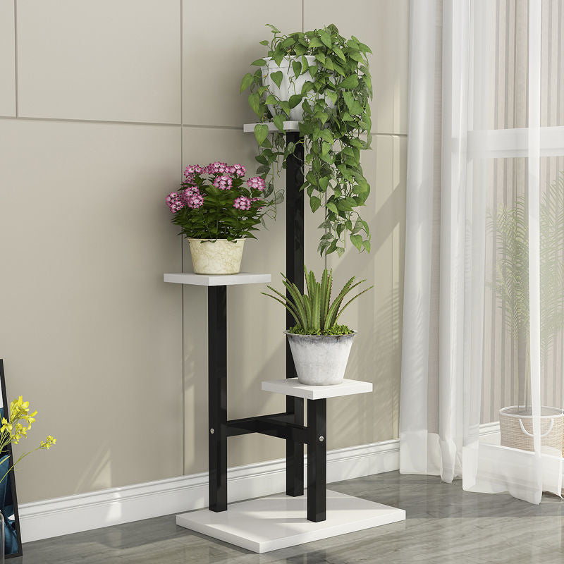 Flower shelf living room floor-standing indoor for home balcony storage rack multi-layer iron art green radish plant display flower pot rack