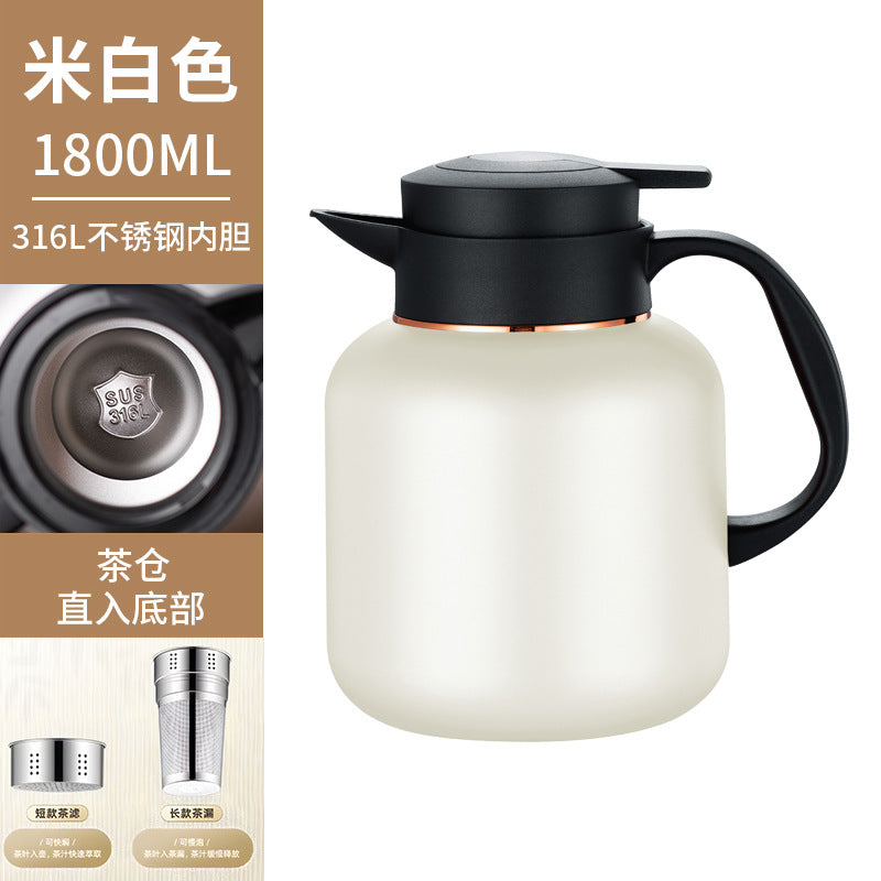Commercial electric kettle 316l stainless steel tea infuser kettle, new home model with digital display, insulated kettle, vacuum tea brewer