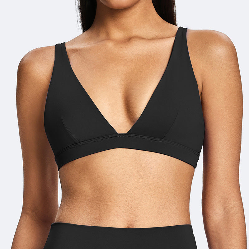New spring/summer sports bra - fashionable barely-there feel, pilates yoga bra, beautiful back design, women's fitness bra