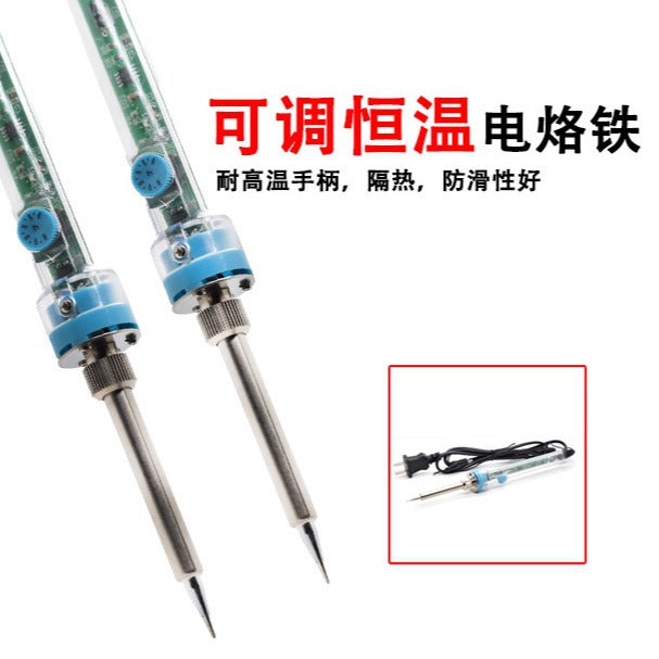 907 temperature regulation electric soldering iron constant temperature internal heating adjustable welding tool 60W constant temperature soldering iron electric welding